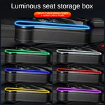 New car gap storage box with 2 USB chargers, colorful LED seat gap organizer, phone holder, cup and bottle holder 17