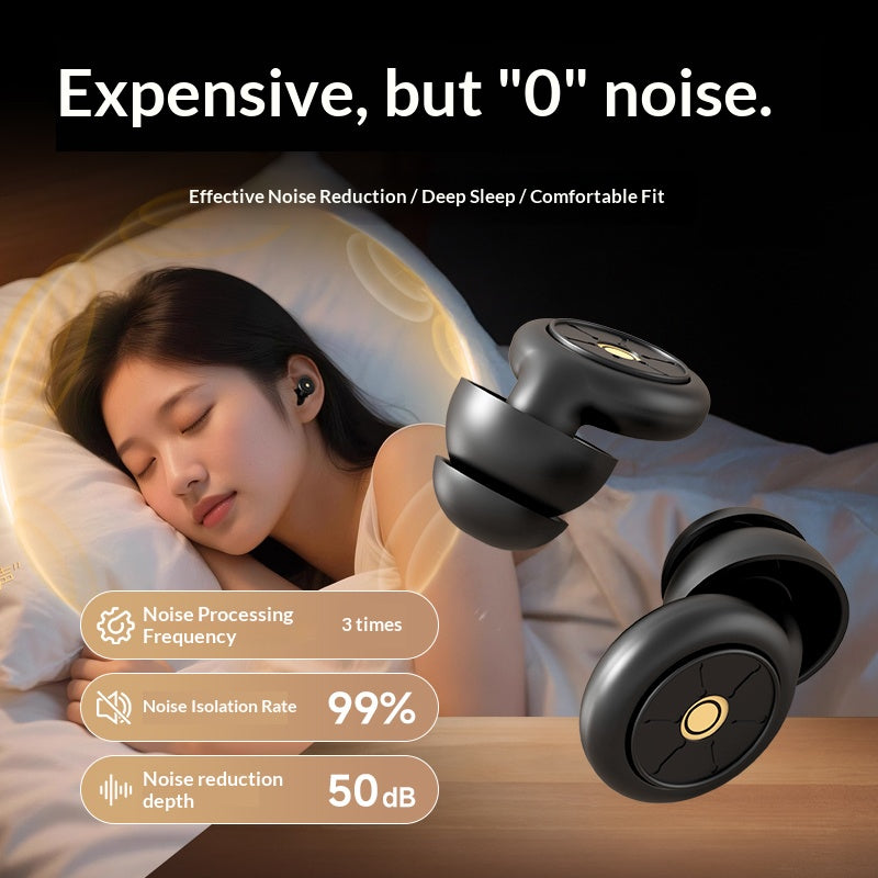 50dB Noise Cancelling Sleep Earplugs, Reusable Silicone Earplugs, Strong Sound Isolation, Multiple Sizes of Ear Covers, Unisex 27