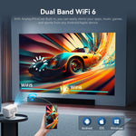 DITONG X3Plus HD Original Projector 1080P Support 4K WIFI6 BT5.4 Android Mini Portable LED Projector Home Theater Video Projector 12
