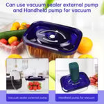 Reusable vacuum food storage bags with zipper, portable electric vacuum sealer pump, sous vide video bags, USB rechargeable, BPA free 10