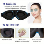 3D Contour Cup Sleep Mask with Noise-Canceling Earplugs, Night Face Mask that Blocks Light, Soft and Comfortable, Comfortable 9