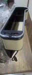 New car gap storage box with 2 USB chargers, colorful LED seat gap organizer, phone holder, cup and bottle holder 12