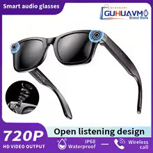 AI Smart Glasses with 8MP Camera Video Recording 100+ Language Translation Sunglasses Bluetooth Call Music Playing Men Women