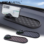 2 in 1 Anti-slip Dashboard Mat with Phone Mount, 360 Degree Rotating Car Phone Holder, Non-slip Adhesive Car Mat 10