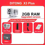 DITONG X3Plus HD Original Projector 1080P Support 4K WIFI6 BT5.4 Android Mini Portable LED Projector Home Theater Video Projector 5