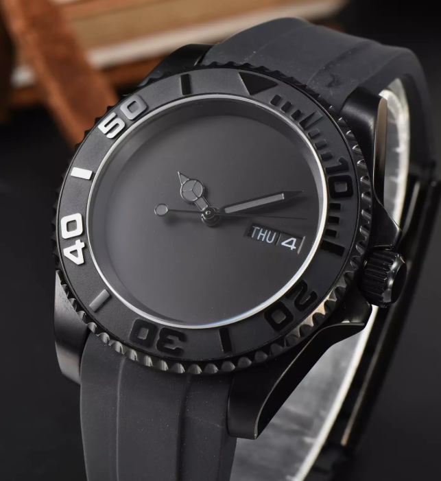 Matte Black Luxury Automatic Watch