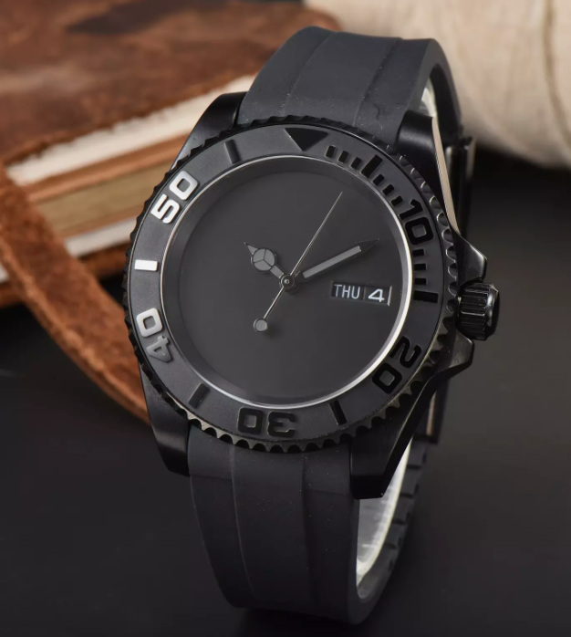 Matte Black Luxury Automatic Watch