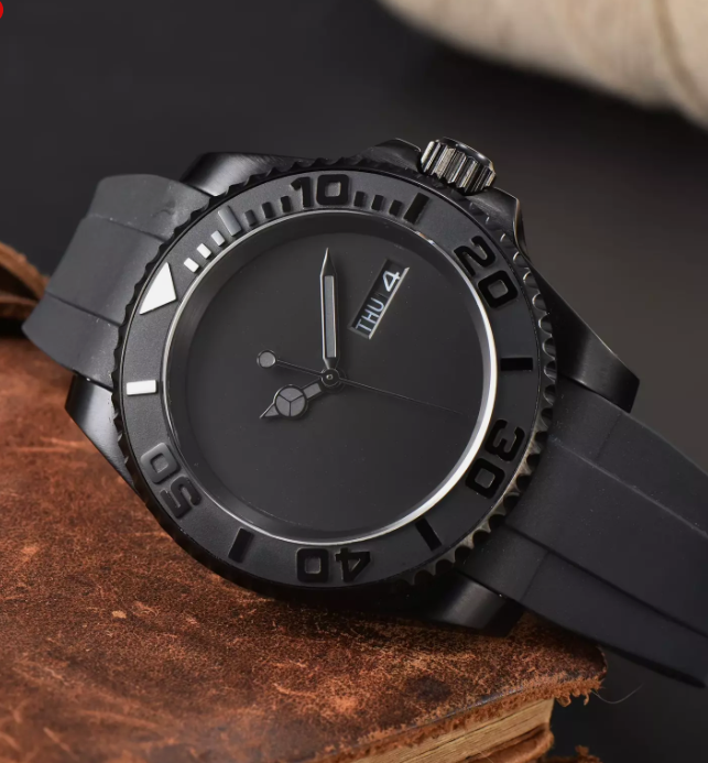 Matte Black Luxury Automatic Watch
