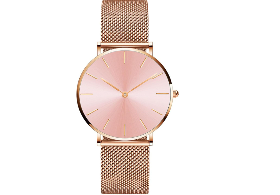 Delicate Rose Gold Metal Watch – Feminine & Chic