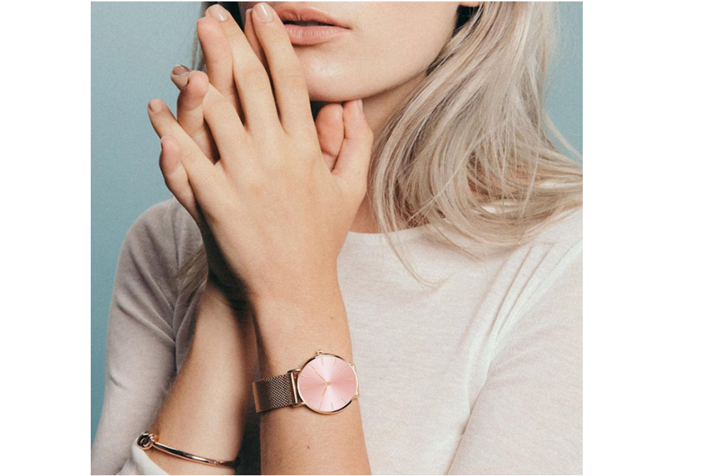 Delicate Rose Gold Metal Watch – Feminine & Chic