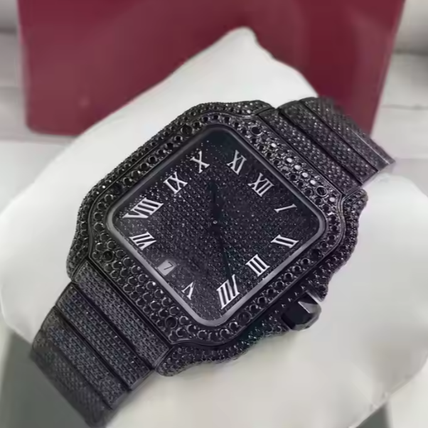 Stylish Women’s Watch with Shiny Black Accent