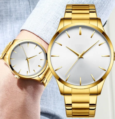 Classic Gold Watch Set for Men & Women – Stylish & Timeless
