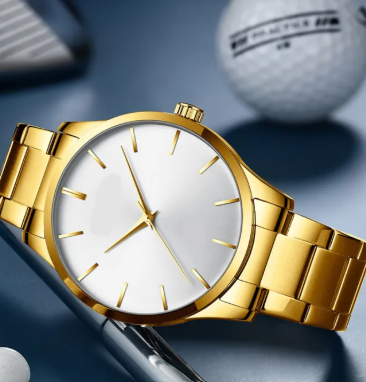 Classic Gold Watch Set for Men & Women – Stylish & Timeless
