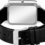 Unique Women’s Black Leather Square Watch – Stylish & Modern 5