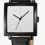 Unique Women’s Black Leather Square Watch – Stylish & Modern 4