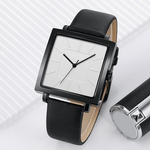Unique Women’s Black Leather Square Watch – Stylish & Modern 2