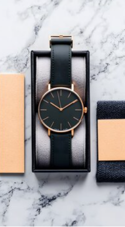 Men’s Leather Strap Watch – Elegant Design