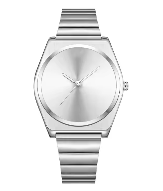 Minimalist Silver Stainless Steel Men’s Watch
