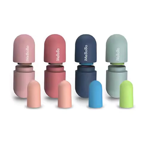 50dB Noise Cancelling Sleep Earplugs, Reusable Silicone Earplugs, Strong Sound Isolation, Multiple Sizes of Ear Covers, Unisex 14