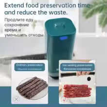 Reusable vacuum food storage bags with zipper, portable electric vacuum sealer pump, sous vide video bags, USB rechargeable, BPA free 13