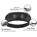 Full Color Luminous Glasses Bluetooth Full Color Dynamic Blinds Glasses Party Cheering Props 2