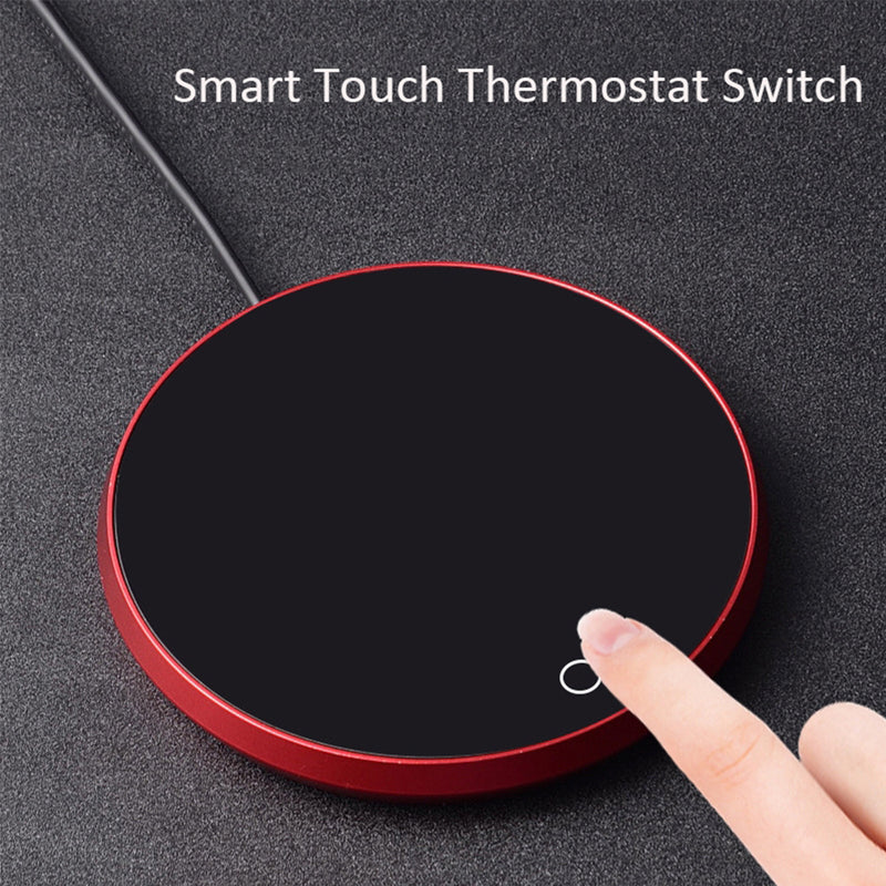 USB Coffee Mug Cup Warmer Milk Tea Water Cup Heating Electric Touch Pad Temperature Adjustable Hot Tea Maker Heater Warmer 1
