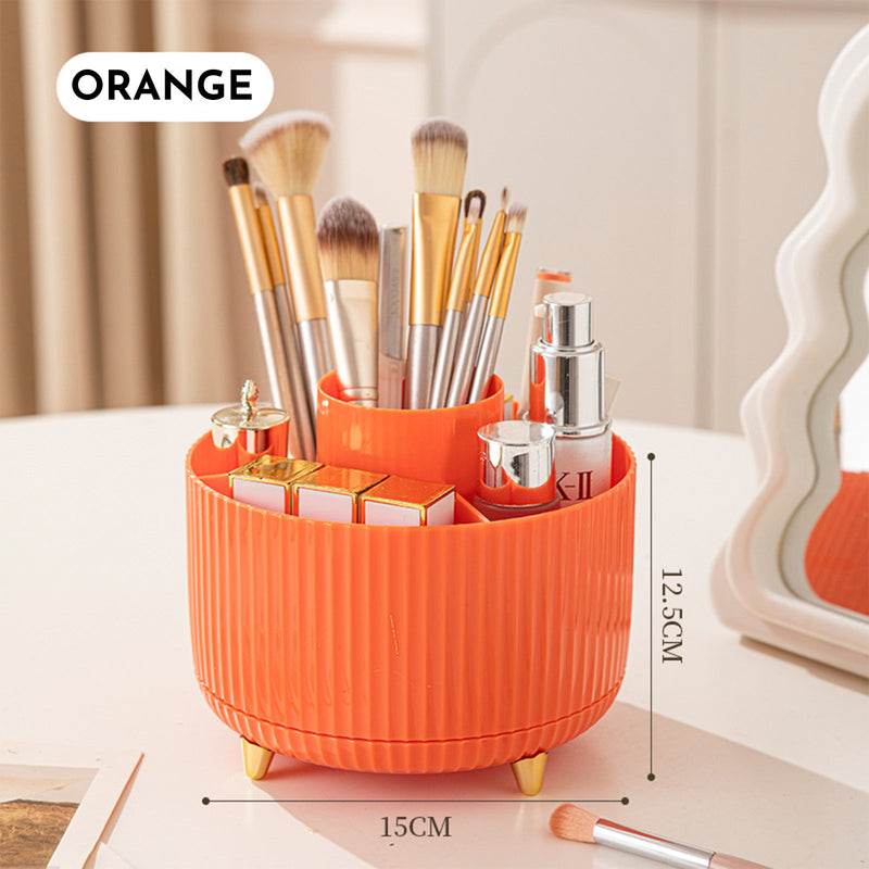 360 Rotating Makeup Brush Holder & Organizer  Countertop Storage For Cosmetics & Skincare 8 Colors 3