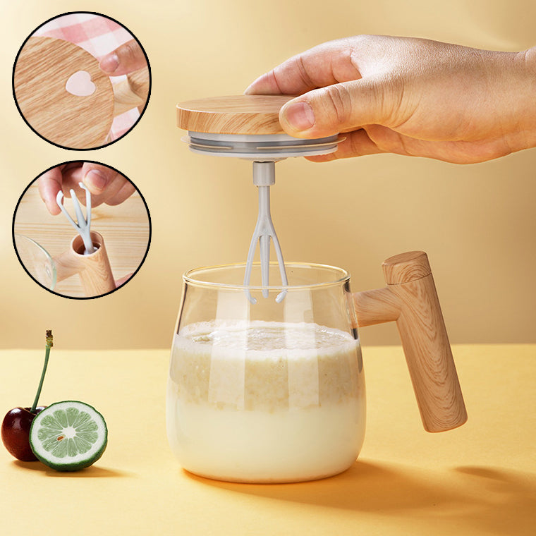 400ML Self Stirring Coffee Mug  Electric Mixing Glass Coffee CupHigh Speed Fast Automatic Coffee Cup For Gyms Dining Room Kitchen Gadgets 1