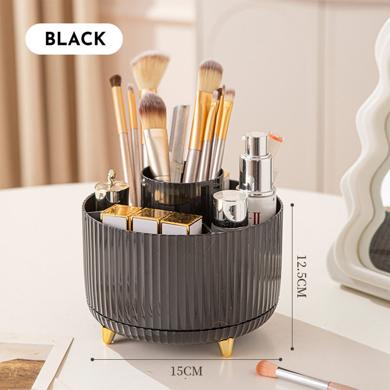 360 Rotating Makeup Brush Holder & Organizer  Countertop Storage For Cosmetics & Skincare 8 Colors 11