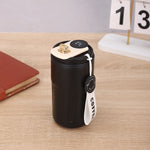 Smart Digital Thermal Bottle Portable Coffee Mug Stainless Steel Water Bottle In-Car Insulated Cup Keep Cold Vacuum Flasks 450ml 12