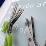 Multifunctional Multi-layer Green Onion Scissors Stainless Steel Onion Cutting Knife Herb Seaweed Spice Scissors Kitchen Scissor Kitchen Gadgets 4