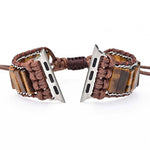 Rectangular Tiger Eye Stone ChainMen's Fashion Heroism Watch Strap Bracelet 3