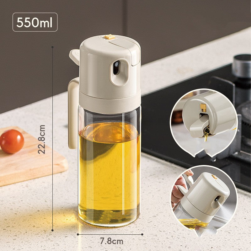 2 In 1 Oil Sprayer Bottle BBQ Cooking Oil Dispenser Olive Oil Pourers Sprayer Kitchen Baking Oil Mister Vinegar Bottle 4