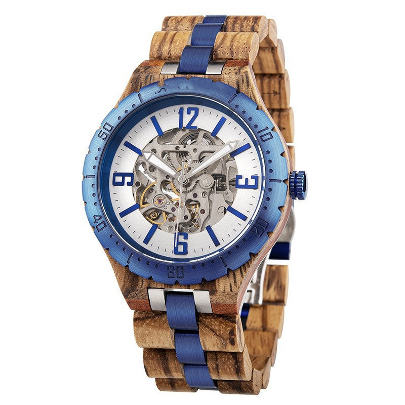 Wooden Automatic Mechanical Watches Men Luxury 5