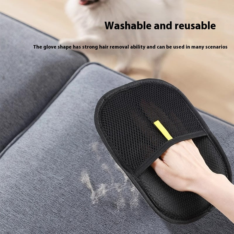 Pet Hair Remover Mitt Pet Hair Remover Gloves Deshedding Brush Glove For Dog Cat Rabbit With Long Short Curly Hair 6