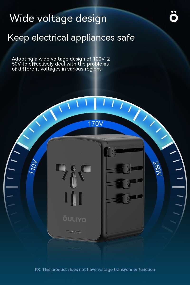International Universal Travel Conversion Plug Dual C Socket 2