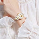 Hollow Mechanical Watch Women's Steel Belt Waterproof 1