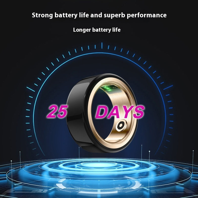Ceramic Multifunctional Waterproof Photography Blood Oxygen Heart Rate Sleep Health Monitoring Smart Ring 5