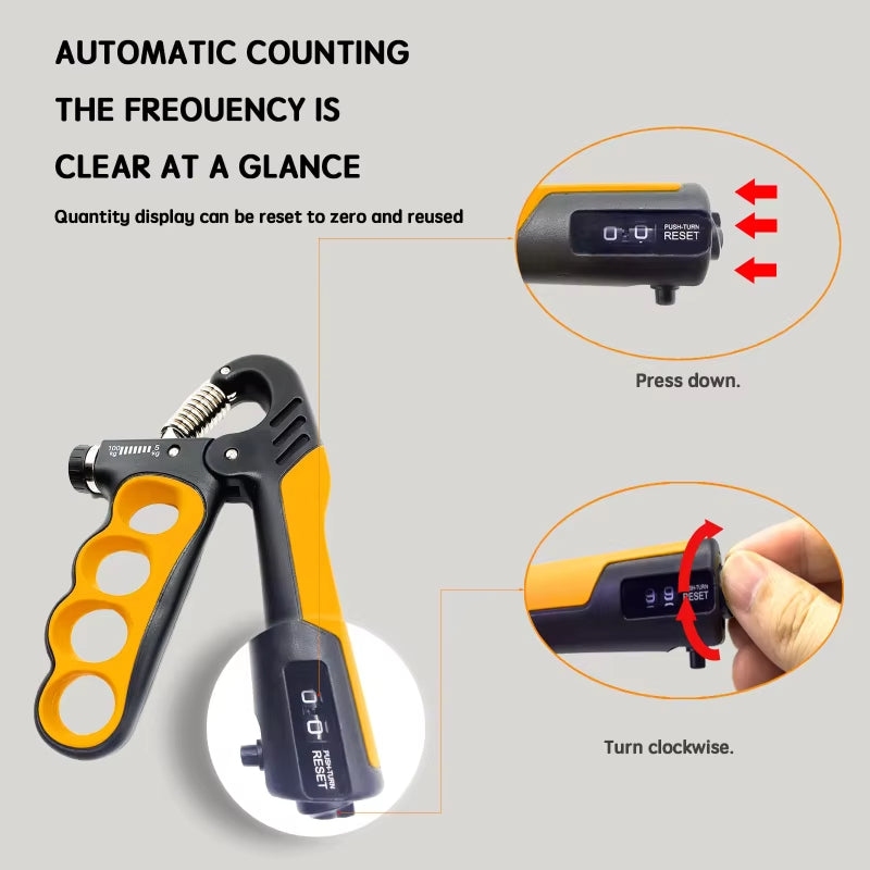 5-100kg Hand Grip Muscle Strengthener Trainer Adjustable Hands Gripper Strength Wrist Weights Expander Gym Exercise Accessories 9