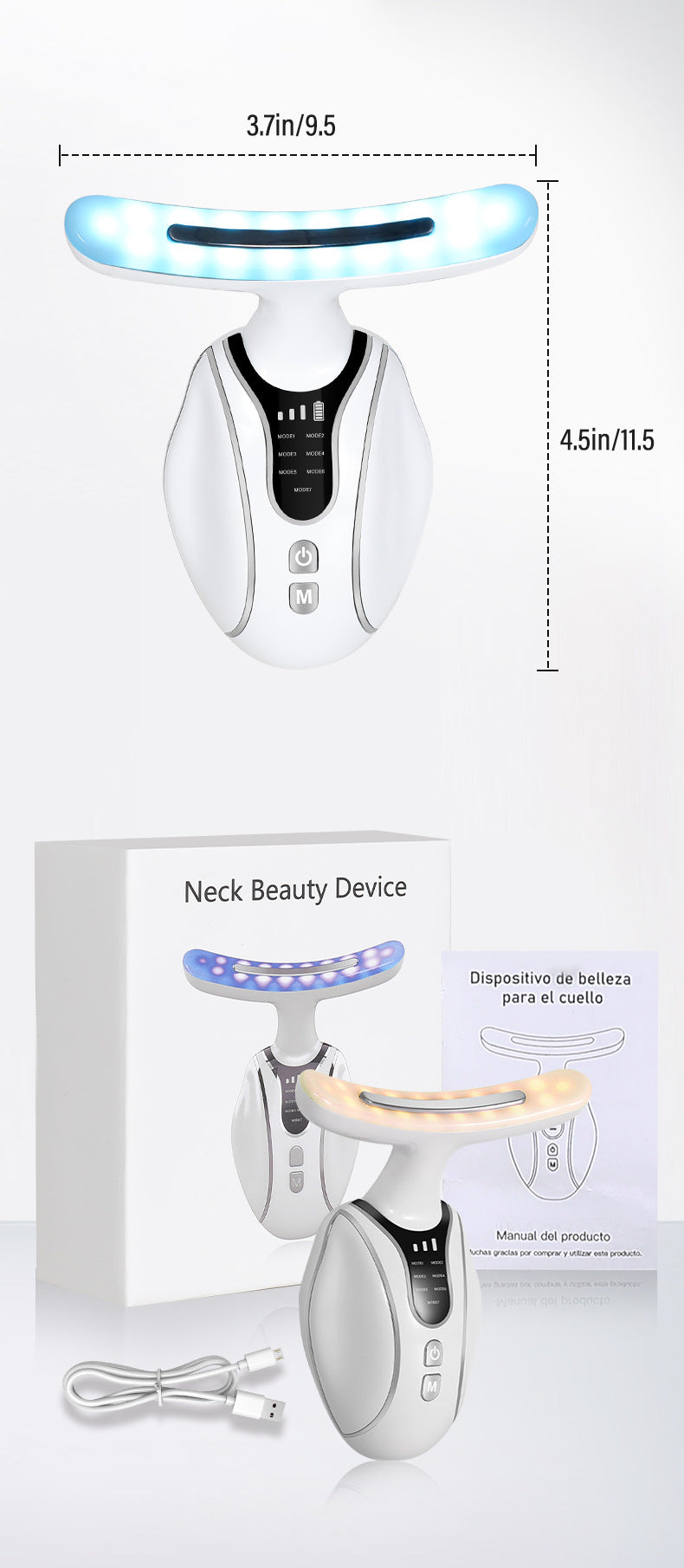 Colorful Neck Massager Household Electric Handheld Beauty Instrument 4