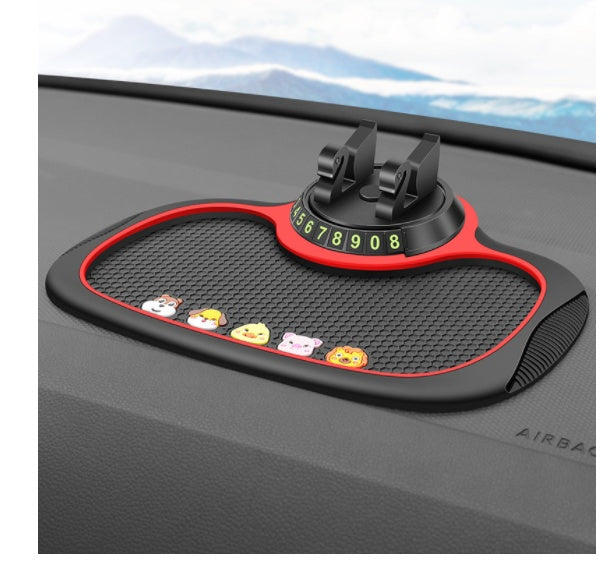 Non-Slip Car Phone Pad For 4-in-1 Car Parking Number Card Anti-Slip Mat Auto Phone Holder Sticky Anti Slide Dash Phone Mount 13