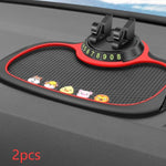 Non-Slip Car Phone Pad For 4-in-1 Car Parking Number Card Anti-Slip Mat Auto Phone Holder Sticky Anti Slide Dash Phone Mount 14