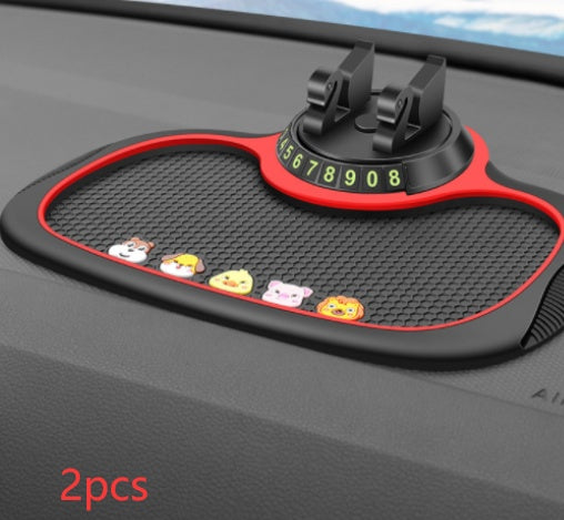 Non-Slip Car Phone Pad For 4-in-1 Car Parking Number Card Anti-Slip Mat Auto Phone Holder Sticky Anti Slide Dash Phone Mount 14