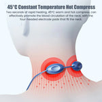 Smart Neck Massager Heating EMS Pulse Neck Massage Apparatus Heat Electric Mini Back Body Massager Cervical Vertebra Pain Relief 6