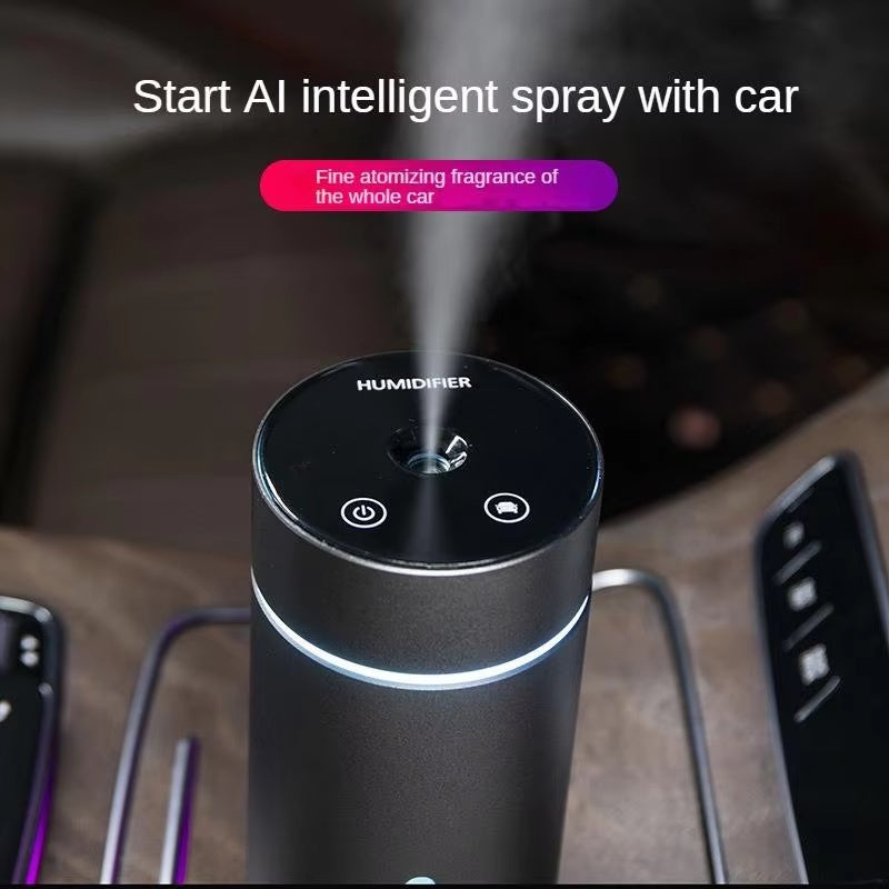 Portable Car Air Humidifier Aluminium Essential Oil Diffuser 260ml Car Aroma Diffuser For Home Office 4