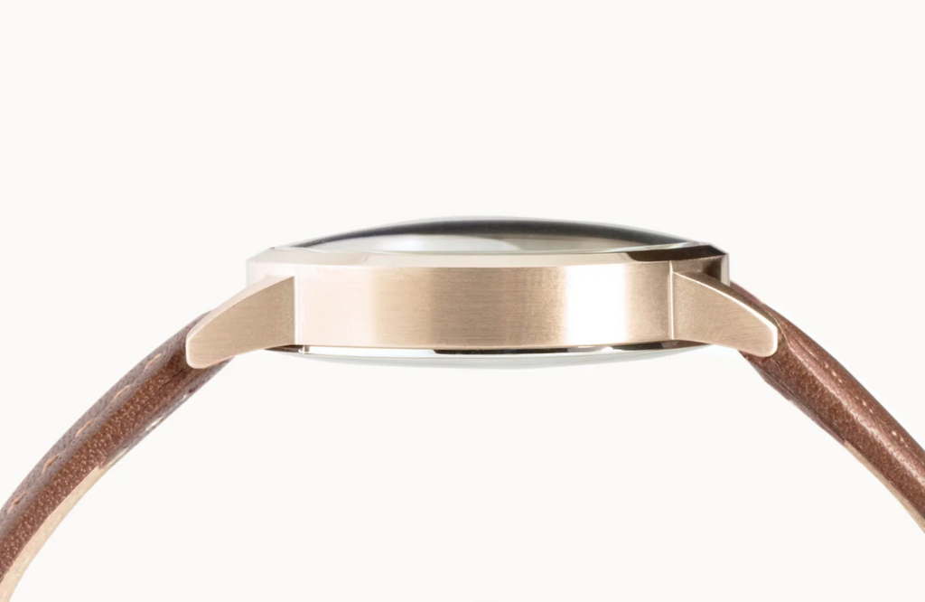 Classic Brown Leather Strap Watch