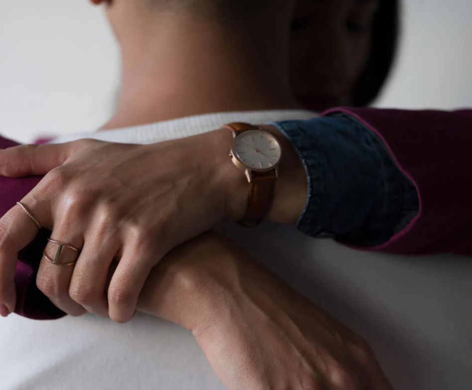 Classic Brown Leather Strap Watch