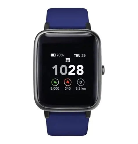 Smartwatch with Blue Strap | Full Touch Display & Fitness Tracker