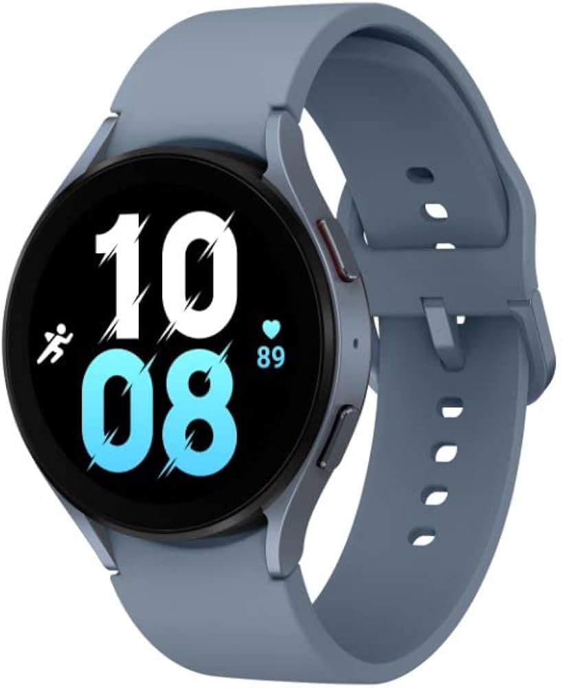 Smartwatch with Blue Strap | Fitness Tracker & Full Touch Display